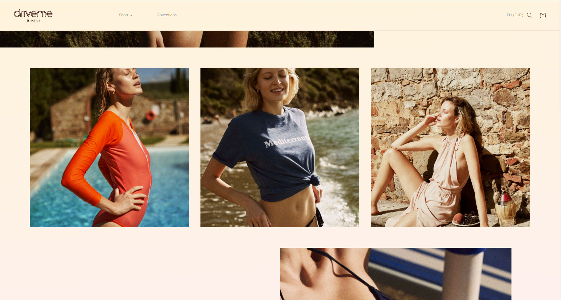 Shopify e-commerce Driveme Bikini - Strona kolekcji 